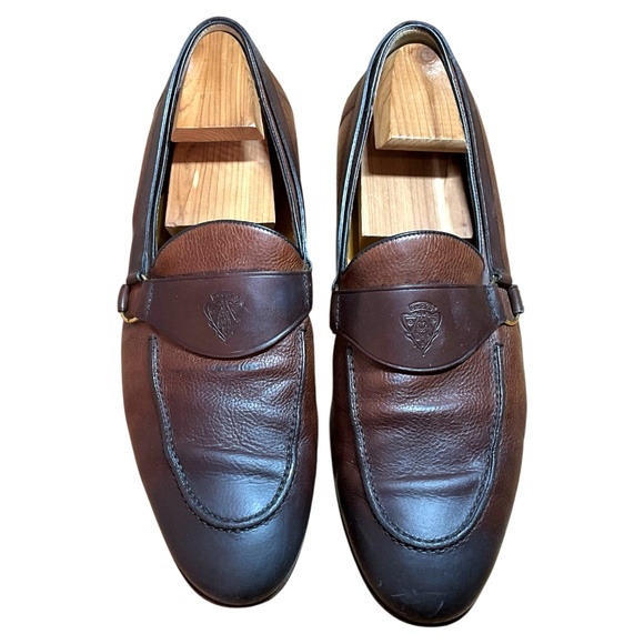 GUCCI Men’s Gradient Brown Loafers 10D - Picture 3 of 8